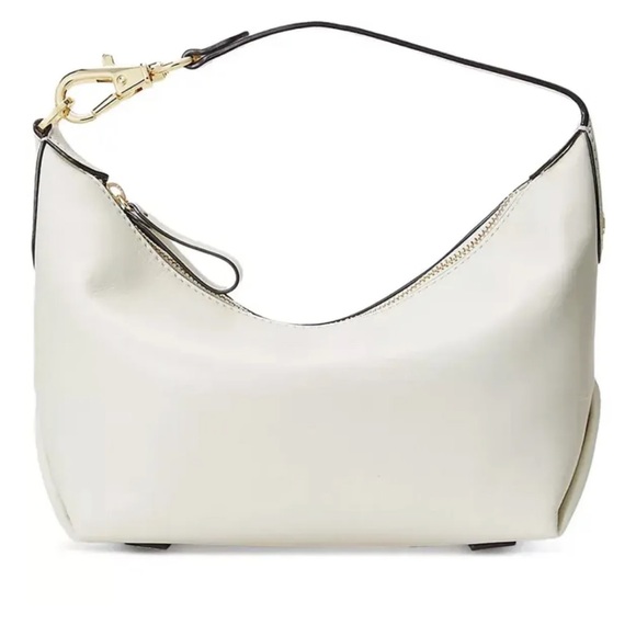 Lauren Ralph Lauren Handbags - Lauren Ralph Lauren Kassie Medium Leather Convertible Shoulder Bag/cream/nwt
